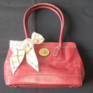 COACH - Dark Red/Maroon Leather Satchel
